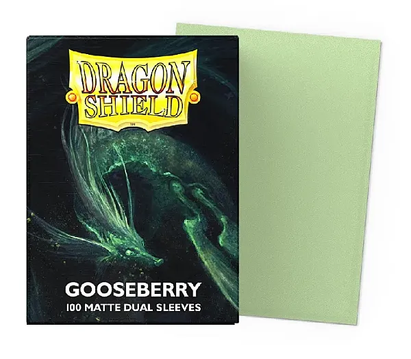 DRAGON SHIELD STANDARD DUAL MATTE SLEEVES - GOOSEBERRY (100 SLEEVES)